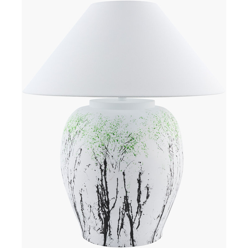 Forest Table Lamp, White, White/Black