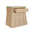Giselle Glass Top End Table with Storage