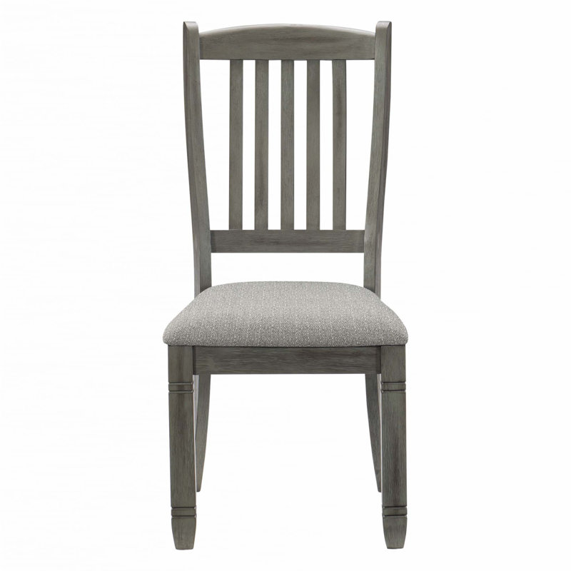 Ensemble de 2 chaises de salle à manger, Gris antique