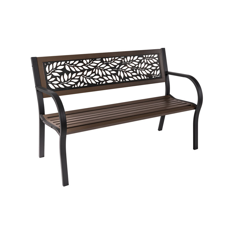 Banc de parc en acier Aonesti Flora Tube