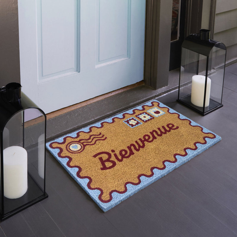 Bienvenue Postage 18" x 30" Doormat