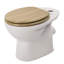 East Urban Home Premium Toilet Seat Toilet Seat With Soft Close, MDF Wood Core, Softclose Hinge, Antibacterial, Design Decor-244419516