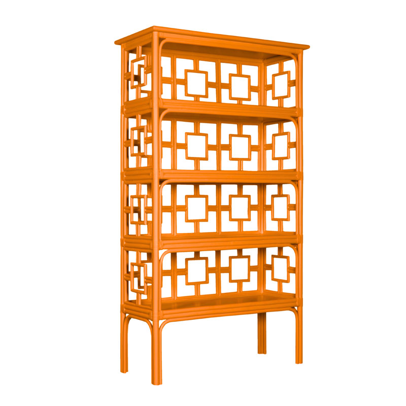 Sobe Bookcase, Citrus Orange
