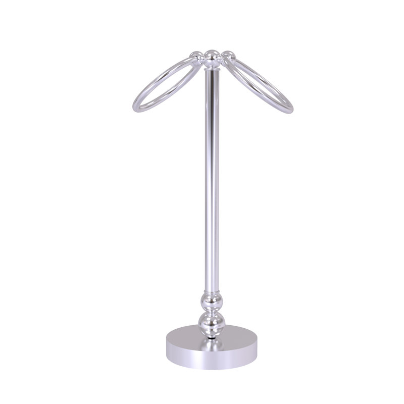 Porte-serviettes de table d'invité à 2 anneaux Beresford, Chrome satiné