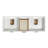 Ariel Kelly 61 Inch Double Rectangular Sink Bathroom Vanity With Pure Quartz Countertop-105988780