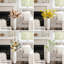 Grand vase de plancher en céramique blanc Ripple - grand vase minimaliste moderne de 24 po pour la décoration intérieure