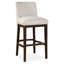 Upholstered Bar Stool with Solid Wood Frame-2010667360