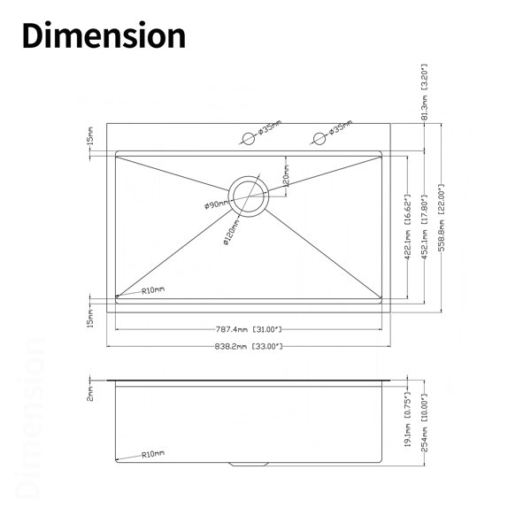 Dimensions du produit
