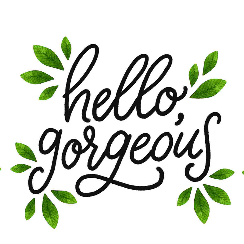 " Hello Gorgeous 3 ", 30" H x 30" W x 1.25"D
