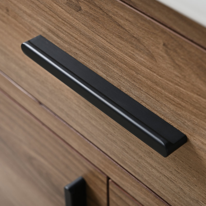 Ensemble de meuble-lavabo simple 24 po Binford, Noyer clair / noir mat