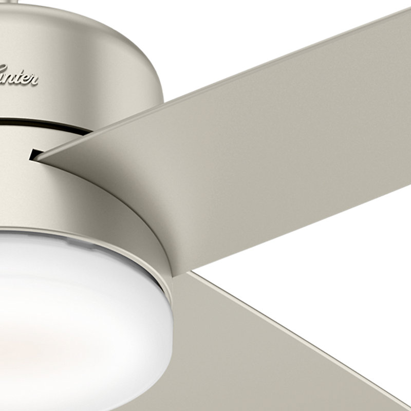 54" Advocate 4 - Blade LED Smart Standard Ceiling Fan with Remote Control and Light Kit Included