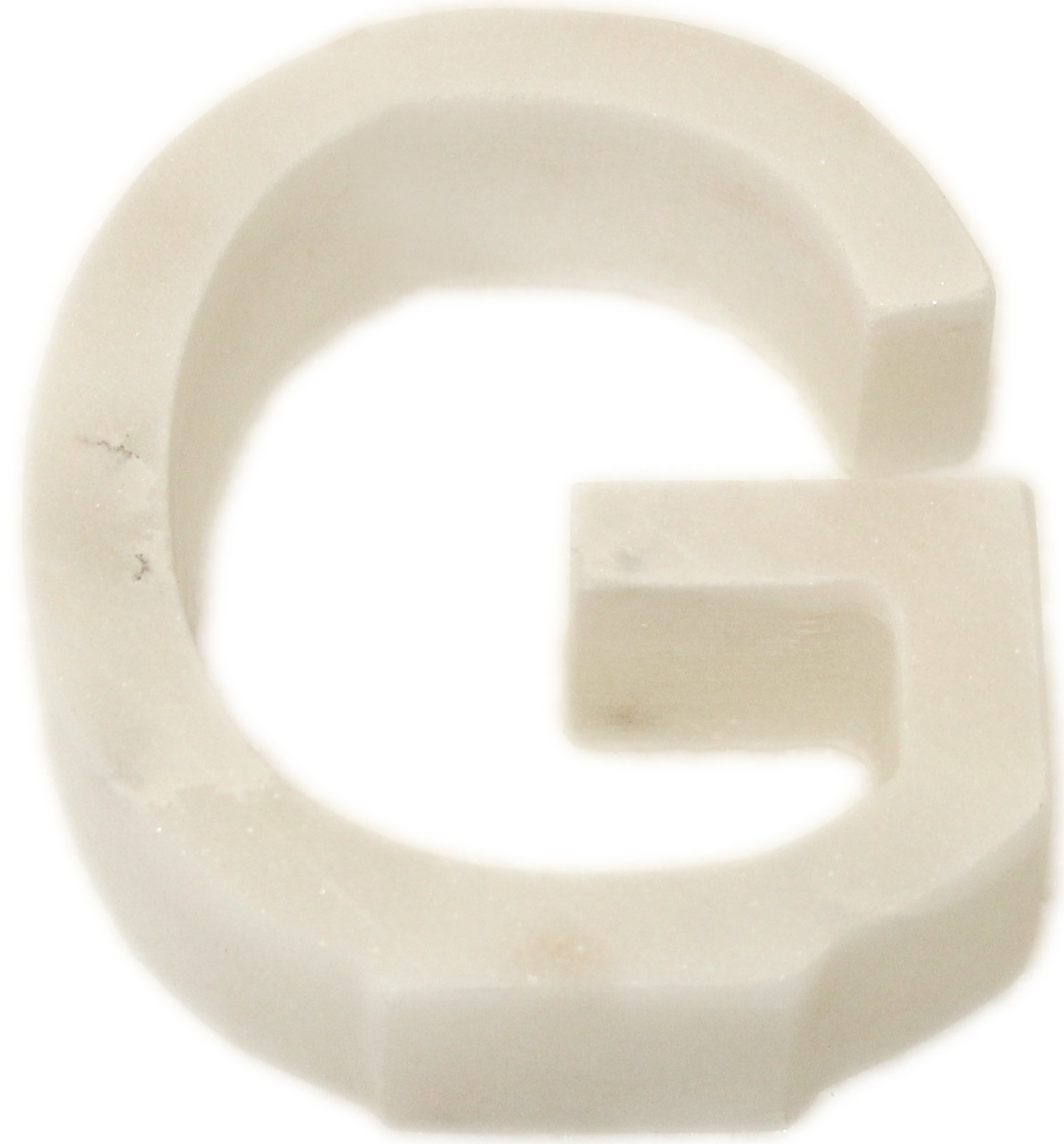 Zeb Marble Helvetica Letter Block, G