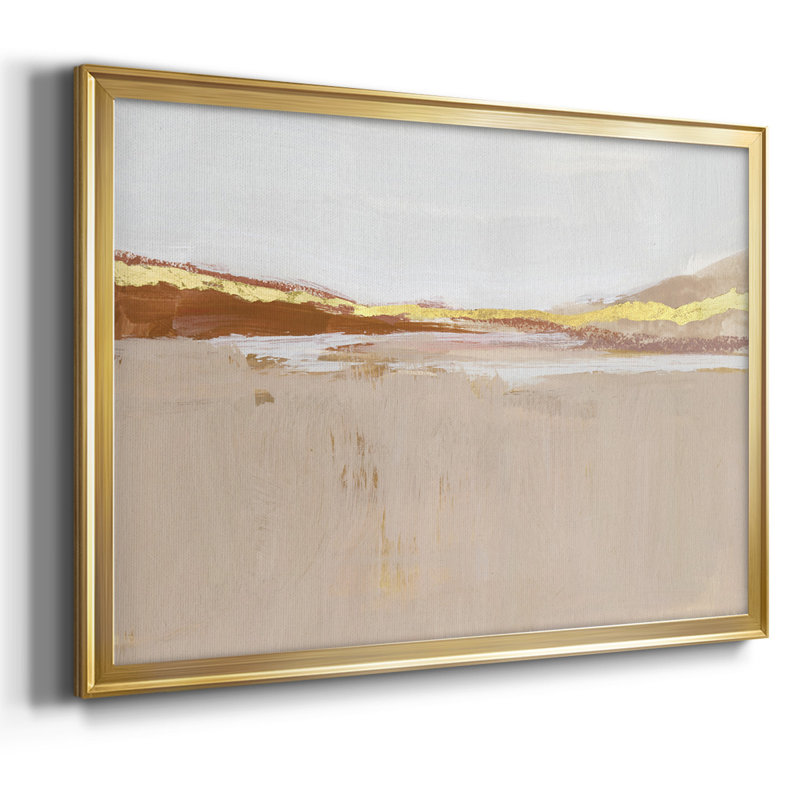 Impression sur toile Gilded Expanse II, Or, H 18 po x l 26 po x P 1,5 po