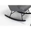 Chaise berçante décorative pour chambre à coucher - chambre de bébé grise avec matériaux Pu