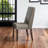 Enzo 19.5 " H Linen Upholstered Solid Wood Side Chair