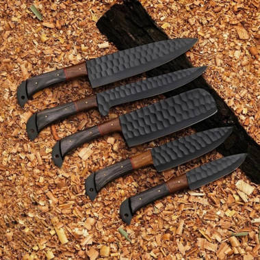 Schmidt Brothers Bonded Ash 7-Piece Knife Block Set