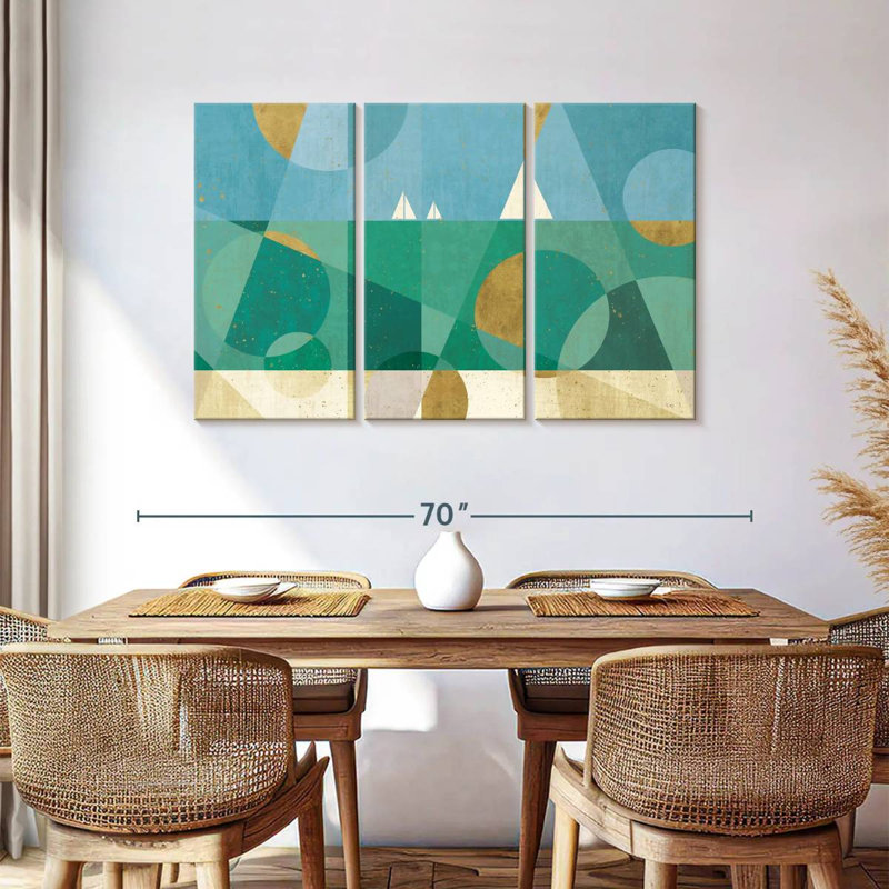Avery Geometric Seascape I, 36" H x 57" W