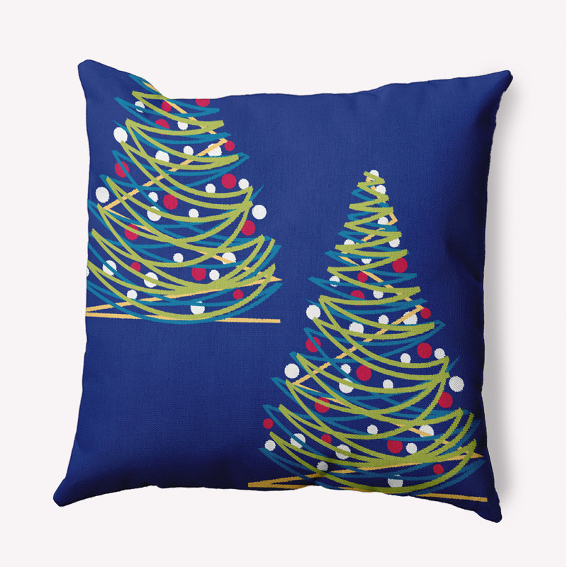 Jump For Joy Reversible Throw Pillow, Royal Blue, 20" H x 20" W