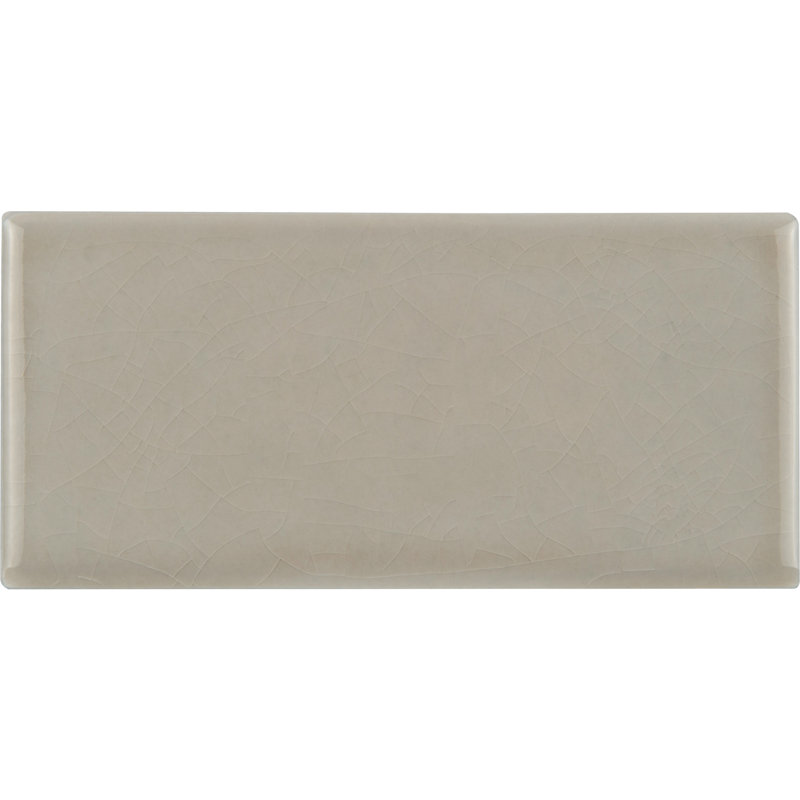 Subway 3 in. x 6 in. Glossy Ceramic Wall Tile, Chapel Frost
