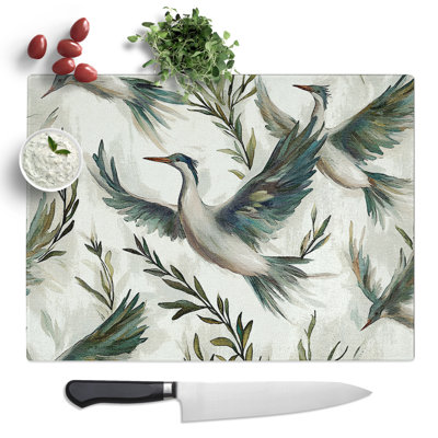 Heron Design Vol.1  Glass Chopping Board