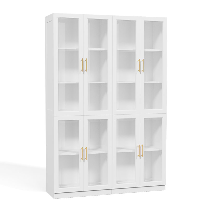 70.9" Display Cabinet With Glass Door