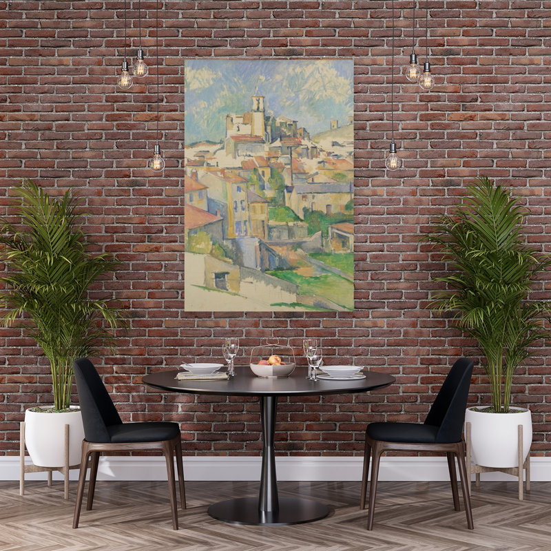 Gardanne, 1885-86 Impressionist Abstract Contemporary Landscape Architecture Wall Art Print, 152.4cm H x 101.6cm W