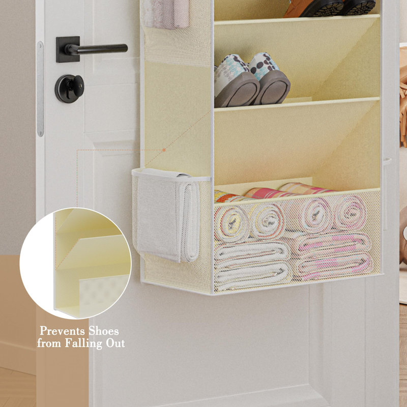 Organisateur de chaussures au-dessus de la porte, organisateur de chaussures de penderie avec grandes poches profondes, peut contenir 16 à 24 paires de chaussures de sport, de sandales et de bottes