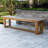 Solid Wood Teak Outdoor Bench