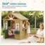 HOMCOM 97cm W x 97cm D Playhouse with Kitchen