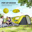Tente de camping automatique pour 4 personnes avec portes sac de transport-124356154