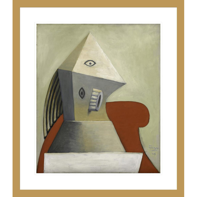 «Woman in Fauteuil» par Pablo Picasso - Impression Giclée sur cadre, H 26,98 po x l 23,5 po