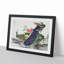 Peacocks & Peony Flower by Numata Kashu - Picture Frame Painting Print-55739042-55739043