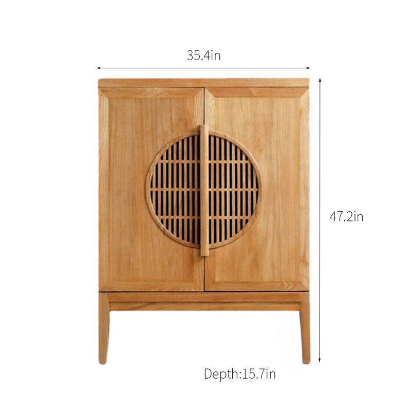 Simple Light Luxury Entrance Cabinet Accent Cabinet, Burlywood