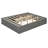 Queen Size Platform Bed Frame with 4 Storage Drawers & Hydraulic Lift Footboard Storage, No Headboard, Modern Space-Saving, Gray-1890421111