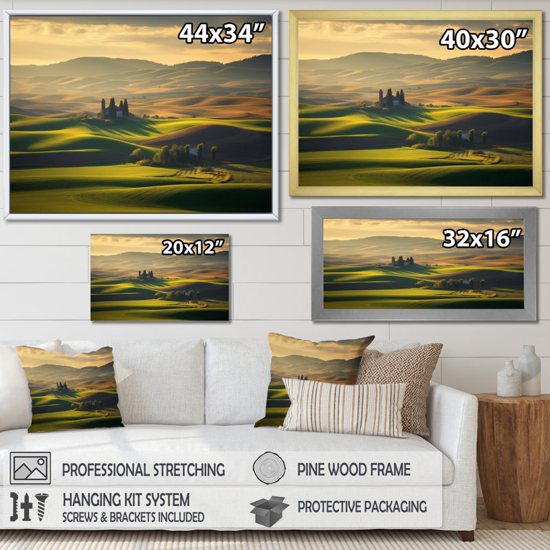 Washington paires de silences - Washington, reproduction d'art sur toile, H 24 po x l 32 po x P 1 po, Cadre flottant noir