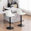 Swivel Bar Stools Modern Faux Leather Upholstered Counter Stools for Kitchen Island, Adjustable Height Stools with Footrest for Home Bar-1500353850