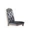 Chaise parsons capitonnée Yerielcci en gris foncé