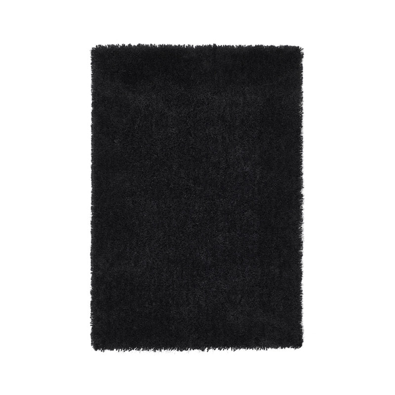 Coopers Black Shaggy Rug, Runner 67 x 200cm