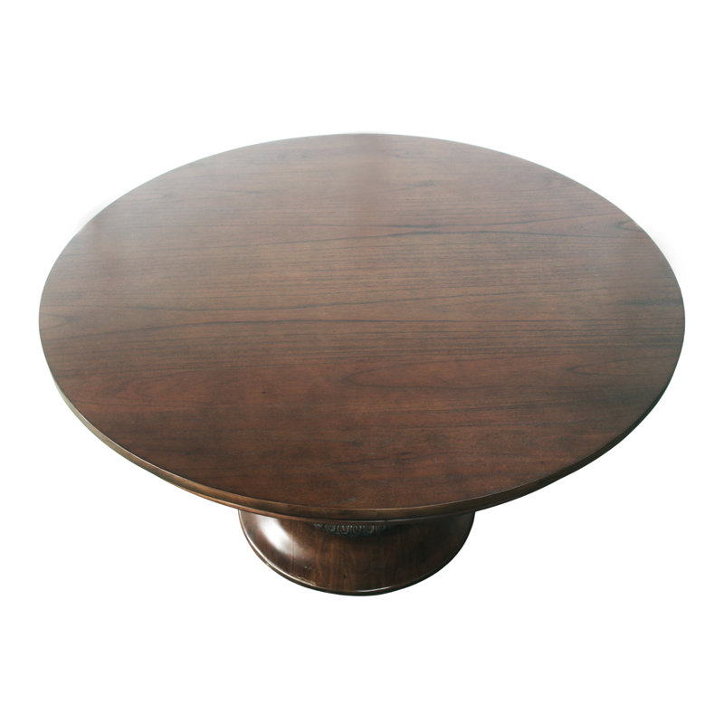 Charlotte Pedestal Table - 48" - Walnut, 30"H x 55"L x 55"W, Walnut