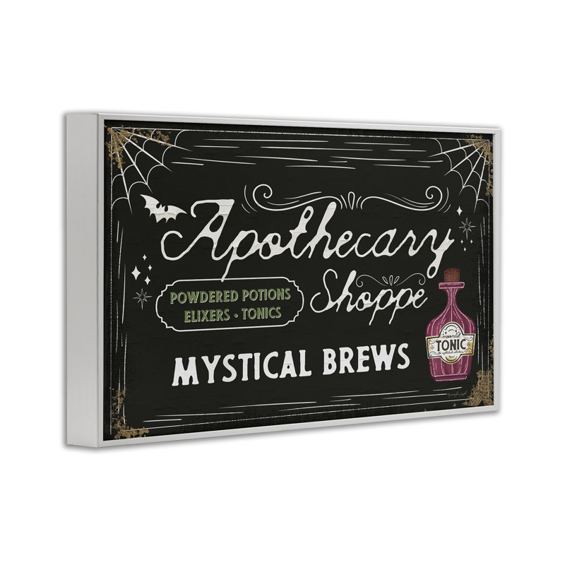 Mystic Brews Apothecary Shoppe, estampe numérique encadrée, design par Jennifer Pugh, H 20 po x l 30 po