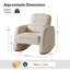 Chaise berçante moderne en polyester Rod-1244569212