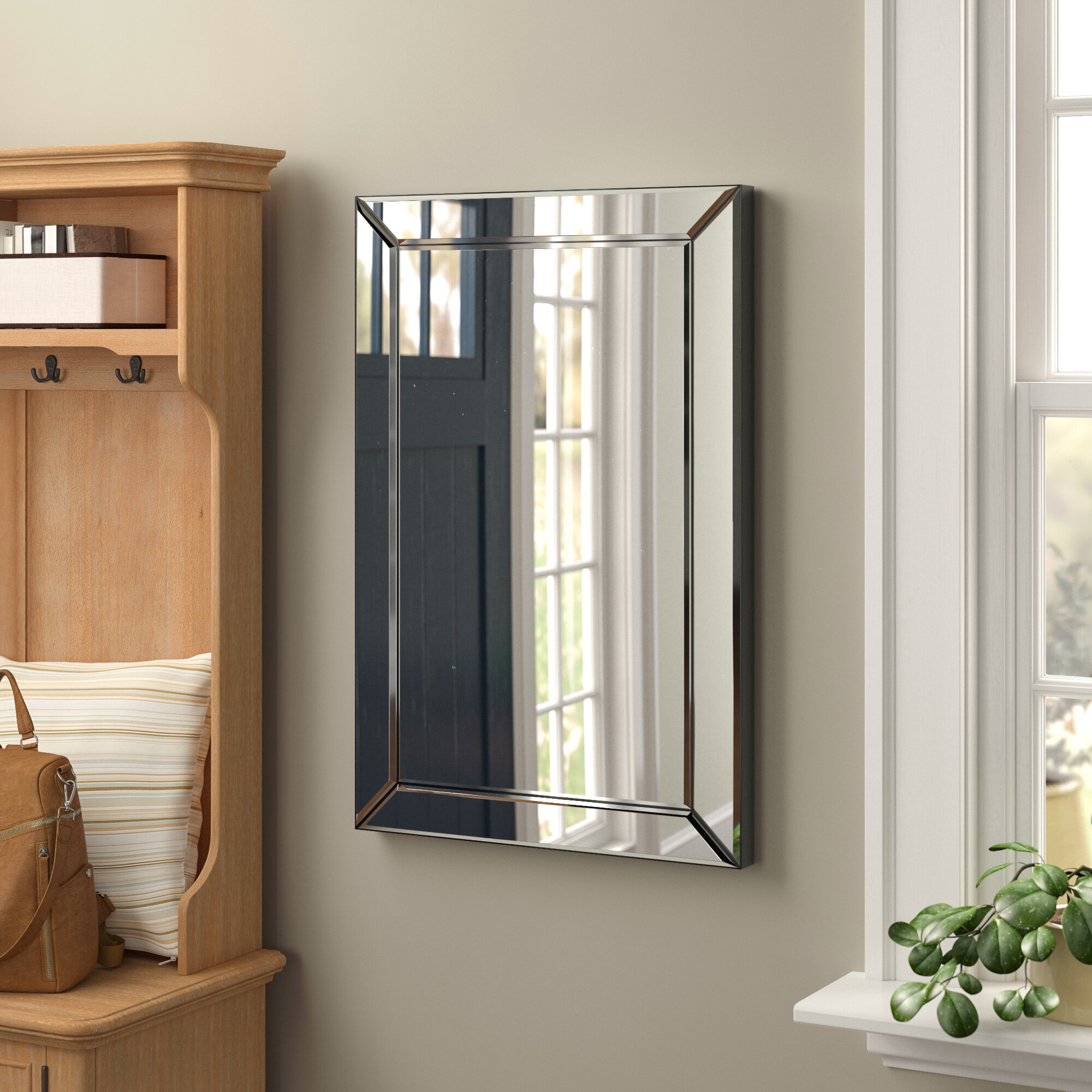 Latitude Run® Corliss Rectangle Glass Wall Mirror  Reviews Wayfair