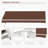 13'X8' Awning For Patio, Deck, Balcony - & Water-, Manual Crank, Coffee Brown Graceful 13' X 8' Deck Awning, Water- Fabric, Yard