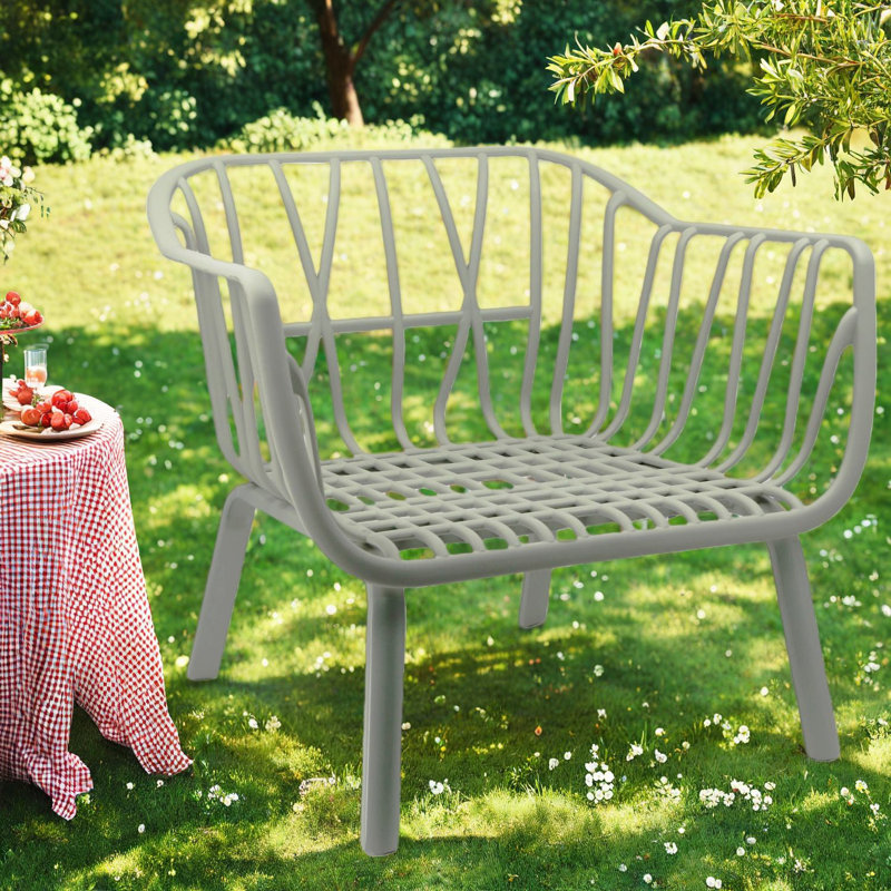 Confortable chaises de patio, ensemble en PP et en fer pour la maison