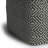 Briella 18"W Handcrafted PET Woven Polyester Indoor/Outdoor Boho Square Pouf