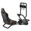Support de volant de course, support de volant de simulateur robuste avec support pour écran, compatible Logitech G25, G27, G29, G920, G923, Thrustmaster T300RS, TX F458, T500RS, T3PA-PRO (F1 / GT) et pédales CSR
