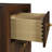 Anza Walnut 2-Drawer Nightstand Bedside Table