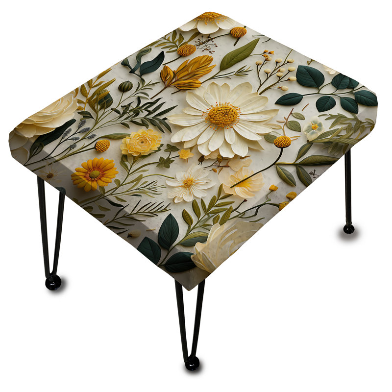 Earthy Greens Accents - Botanical Rectangle Ottoman