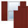 True Fit PVC Single Panel Herringbone Modern Style Fixed Mount Shutters