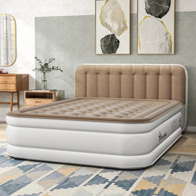 Queen Air Mattress With Air Headboard by Latitude Run